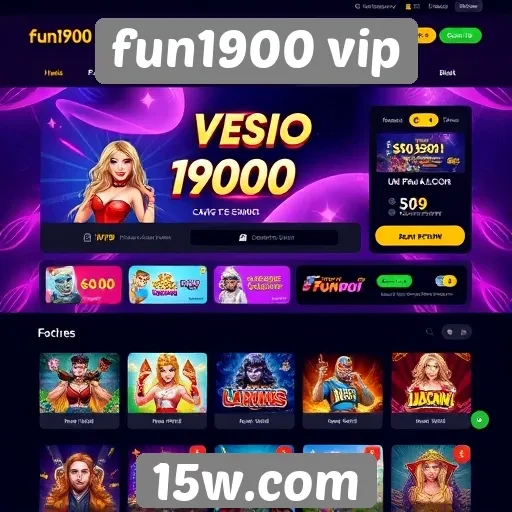Interface usuário do site Fun1900 VIP é amigável
